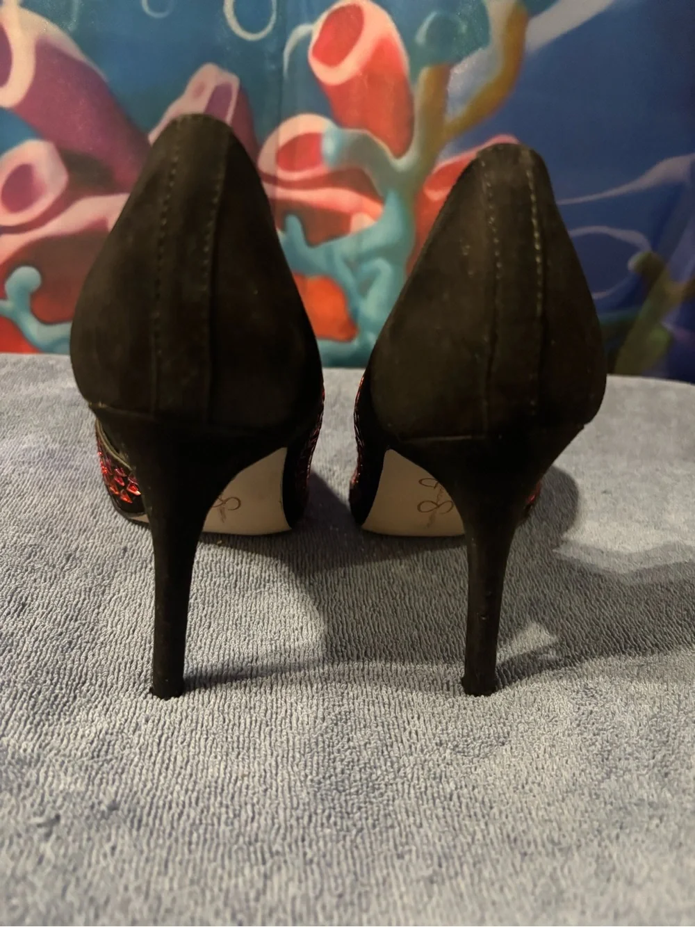 Jessica Simpson  Rainbow 🌈 festival shoes
